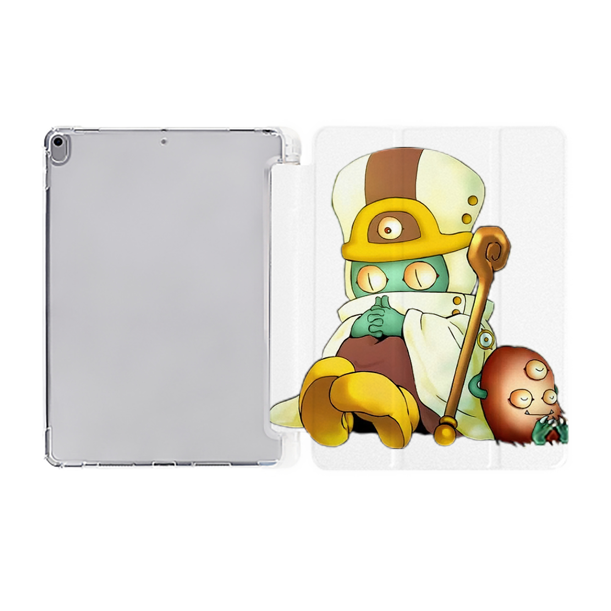 （画像用） 遊☆戯☆王 Yu-Gi-Oh! IPad ケース ペン収納付き 三つ折りスタンド PUレザー×シリコン 対応機種9.5/10.5/10.9インチ